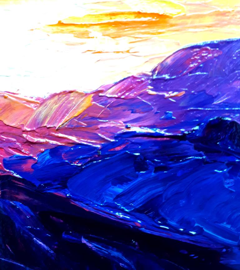 Original Abstract Landscape Painting by Tatyana Orlovetskaya