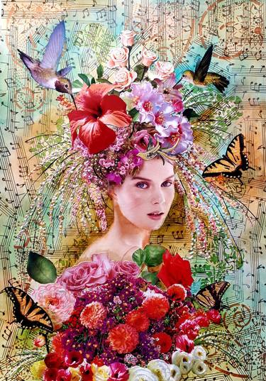 Original Abstract Women Collage by Tatyana Orlovetskaya
