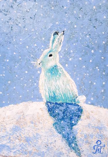 Hare in winter thumb