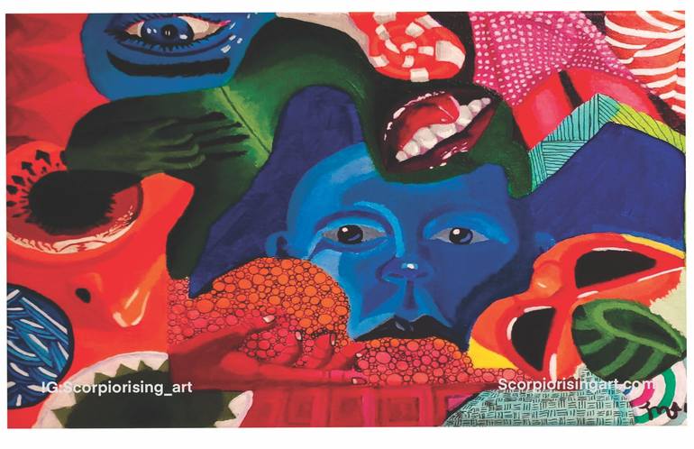Print of Abstract Painting by Brian Serrano