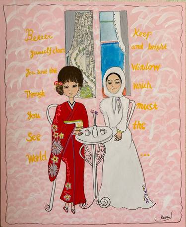 Original Contemporary Women Painting by Kaori Sakaguchi