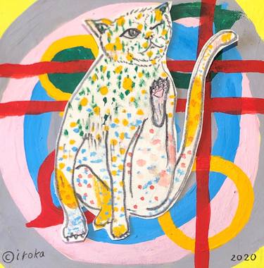 Print of Expressionism Cats Paintings by Kaori SAKAGUCHI