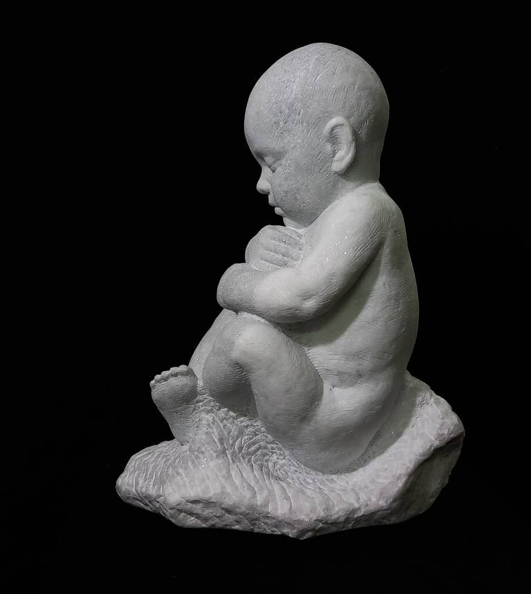 Original Figurative Children Sculpture by Milan Stefanov