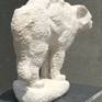 The work is handmade from snow-white Bulgarian limestone. Author's work of the Bulgarian sculptor Milan Stefanov.