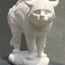 The work is handmade from snow-white Bulgarian limestone. Author's work of the Bulgarian sculptor Milan Stefanov.