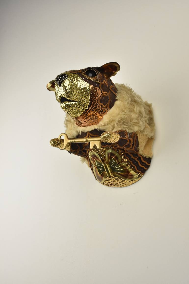 Original Surrealism Animal Sculpture by emily maddigan