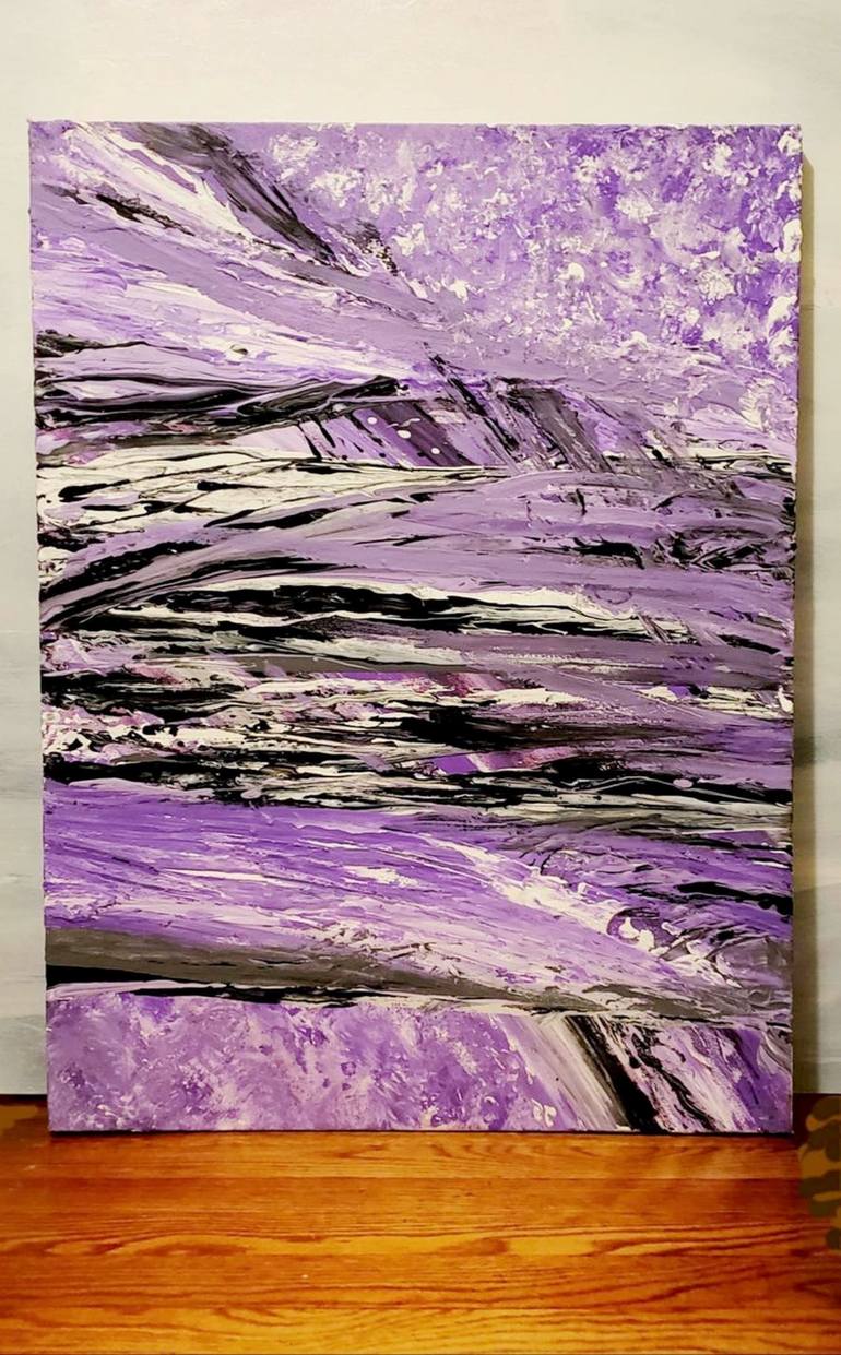 Original Abstract Family Painting by Lynne Logan