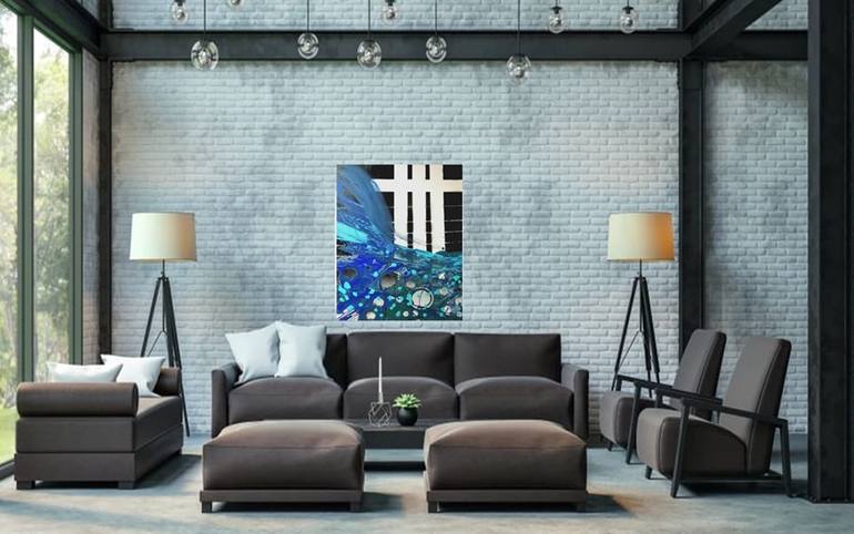 Original Abstract Expressionism Abstract Painting by Lynne Logan