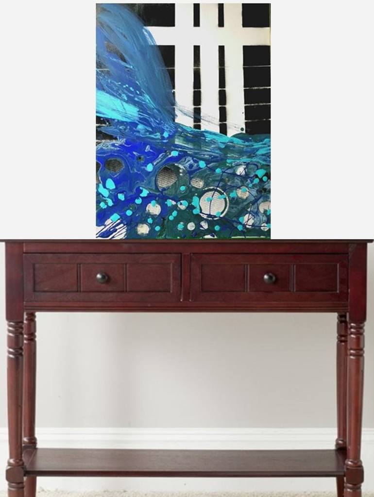 Original Abstract Expressionism Abstract Painting by Lynne Logan