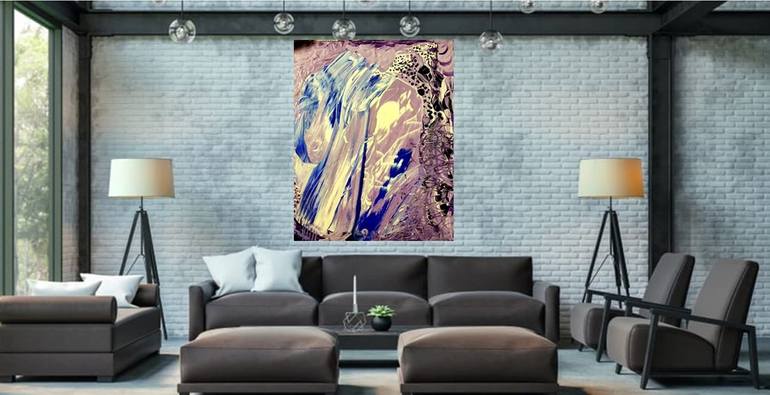 Original Abstract Expressionism Abstract Painting by Lynne Logan