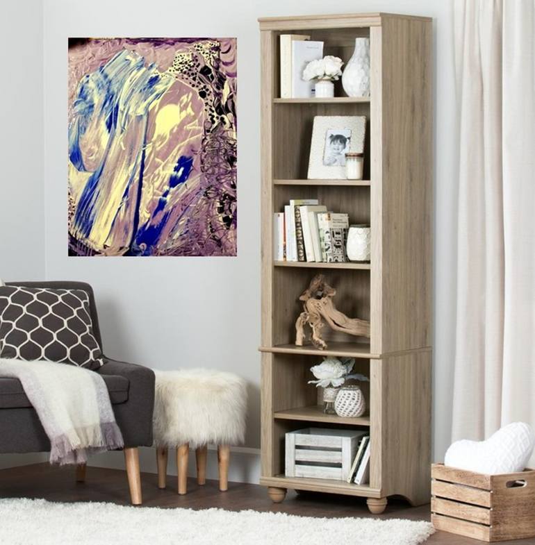 Original Abstract Expressionism Abstract Painting by Lynne Logan