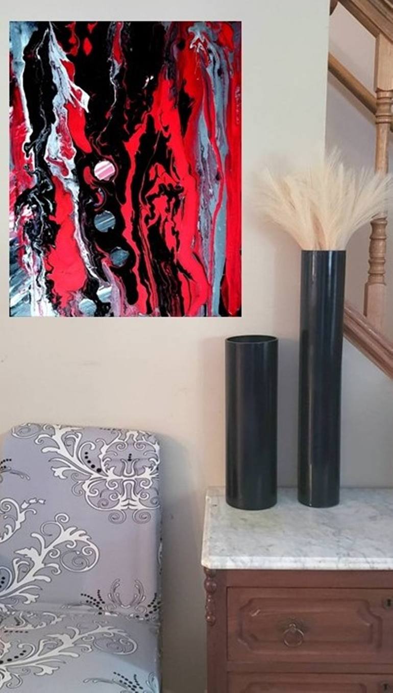Original Abstract Expressionism Abstract Painting by Lynne Logan