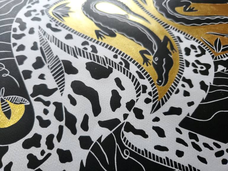 Original Folk Animal Printmaking by Stacy Tabb