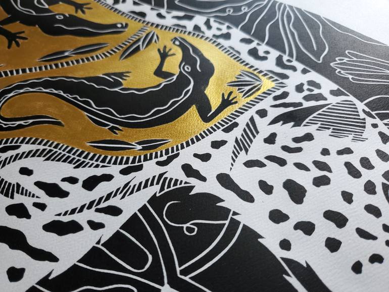 Original Folk Animal Printmaking by Stacy Tabb
