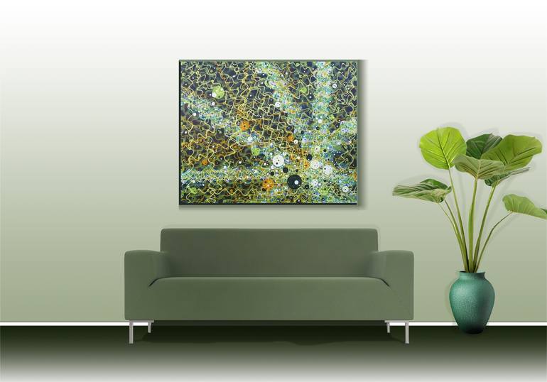 Original Fine Art Abstract Painting by hugo nefe