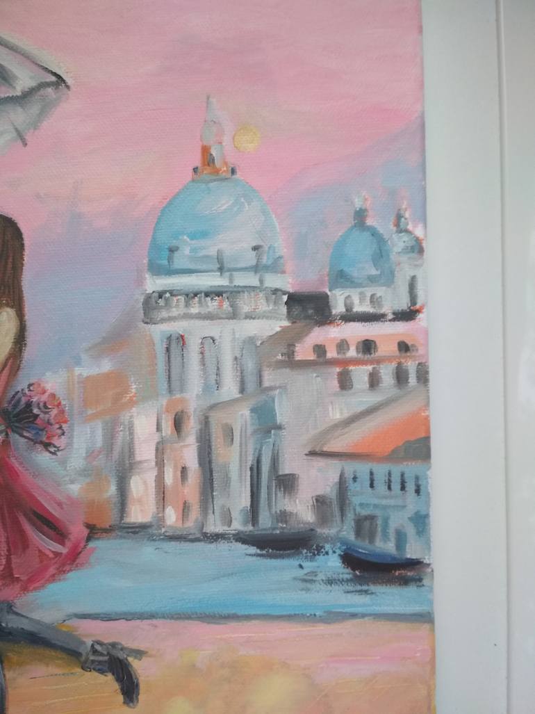 Original Impressionism Love Painting by Veselka Encheva