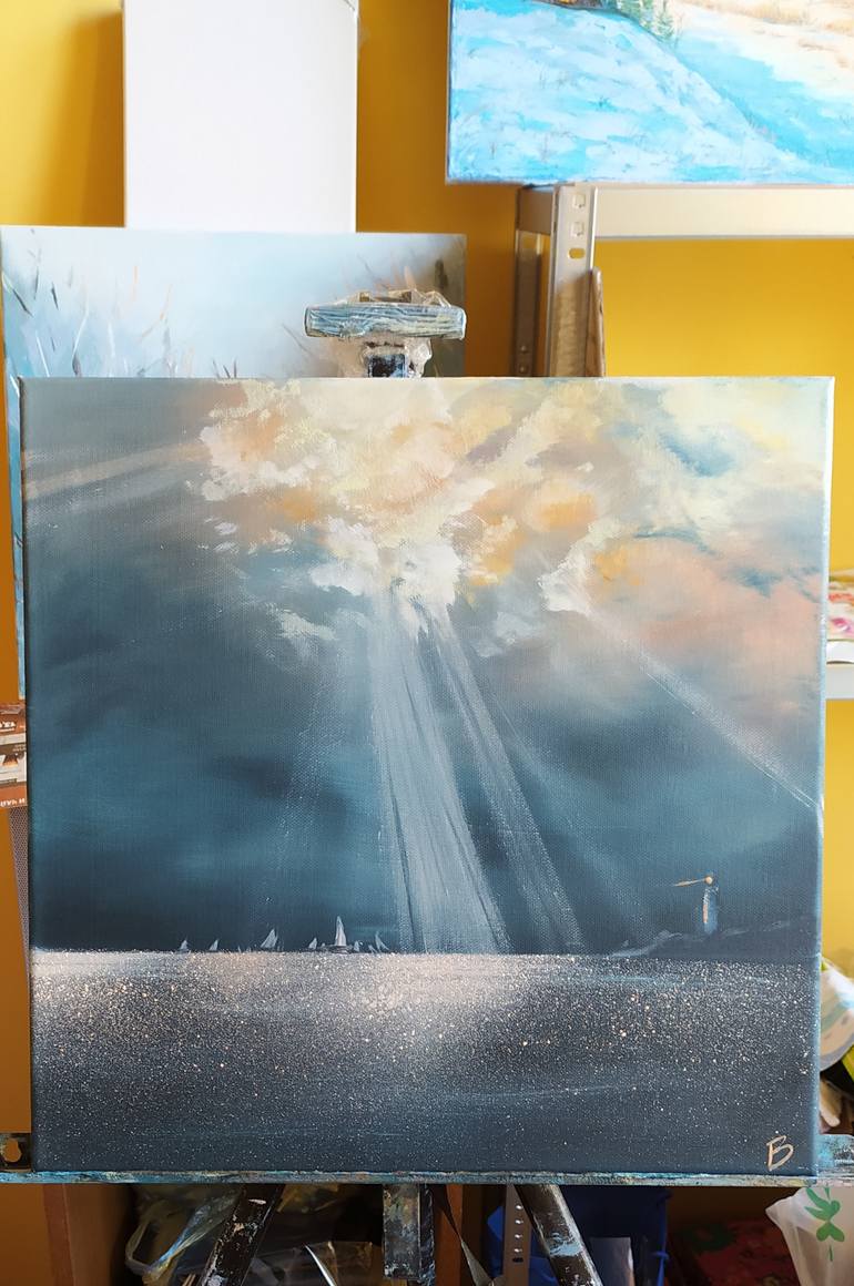 Original Impressionism Seascape Painting by Veselka Encheva