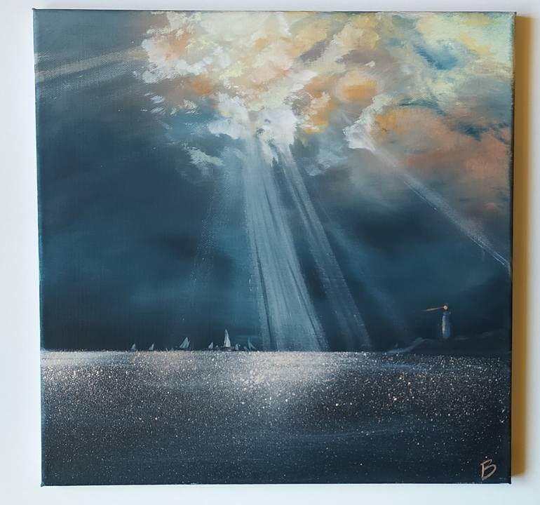 Original Impressionism Seascape Painting by Veselka Encheva