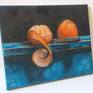 “Tangerines”still life - size 25/30 cm, oil on canvas. No outer frame. The painting is an attempt at an old-fashioned still life inspired by Dutch craftsmen. Two tangerines and a metal knife are depicted. The colors are selected so that the orange tangerines stand out as the main accent in the picture.
This picture is a great decoration in your dining area.