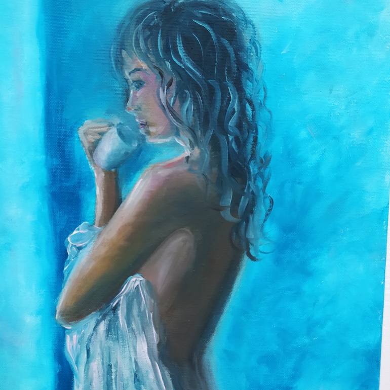 Original Impressionism Nude Painting by Veselka Encheva