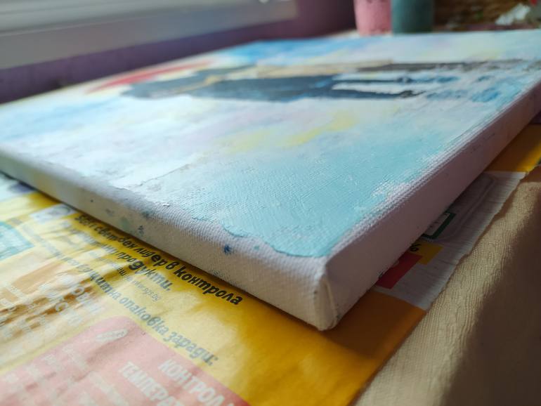 Original Impressionism Love Painting by Veselka Encheva