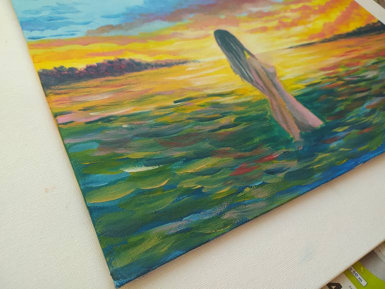 Original Impressionism Erotic Painting by Veselka Encheva