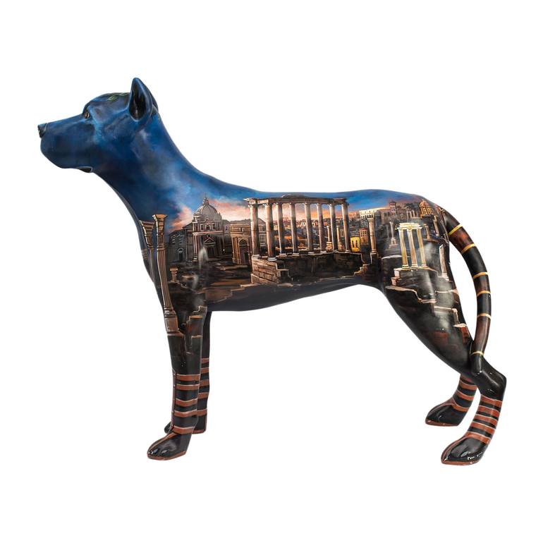 Original Figurative Animal Sculpture by Dog Art