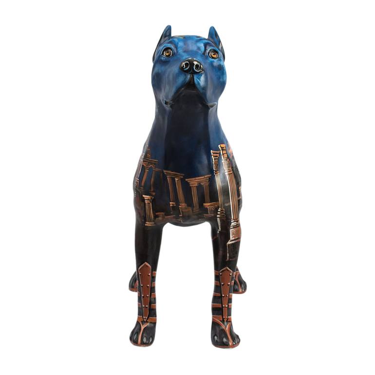 Original Figurative Animal Sculpture by Dog Art