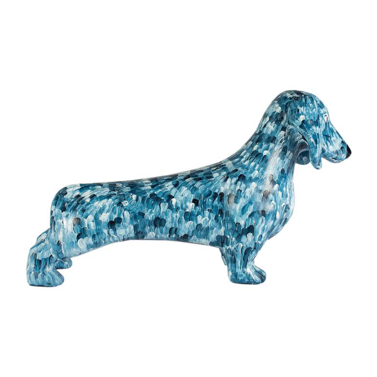 Original Abstract Animal Sculpture by Dog Art