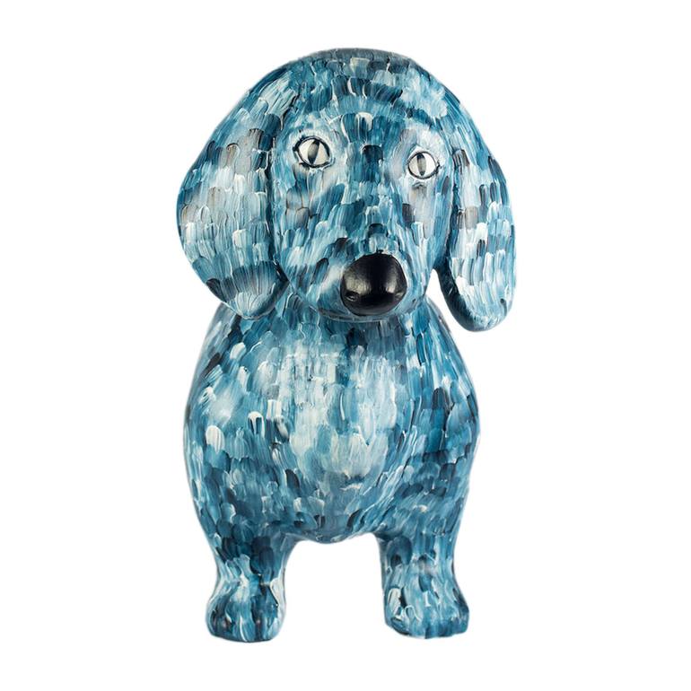 Original Abstract Animal Sculpture by Dog Art