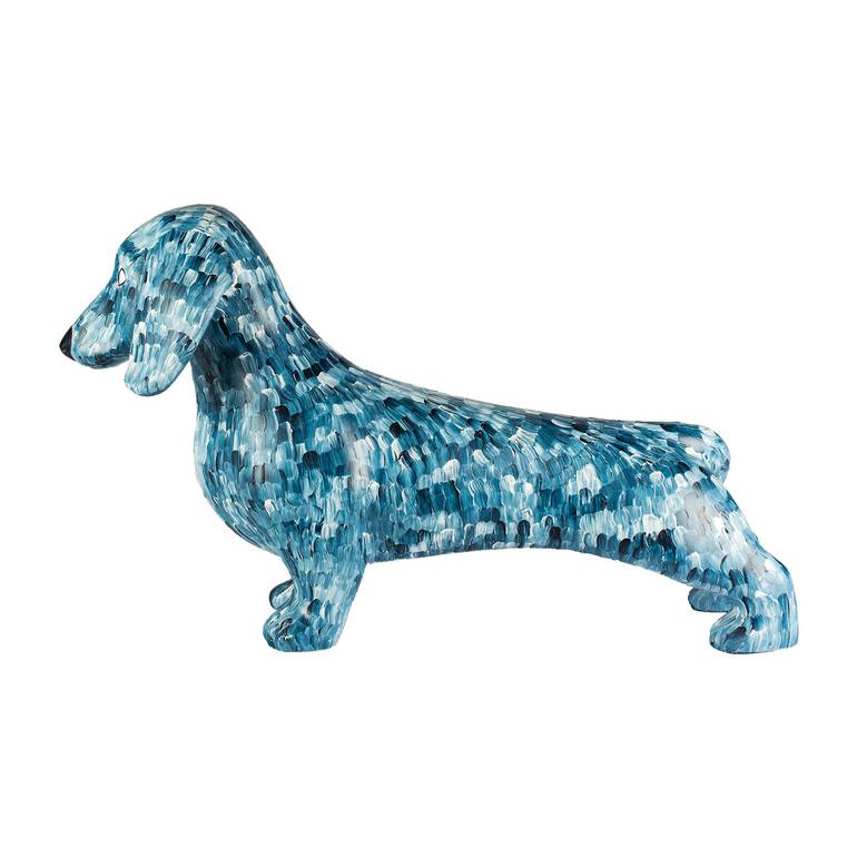 Original Abstract Animal Sculpture by Dog Art