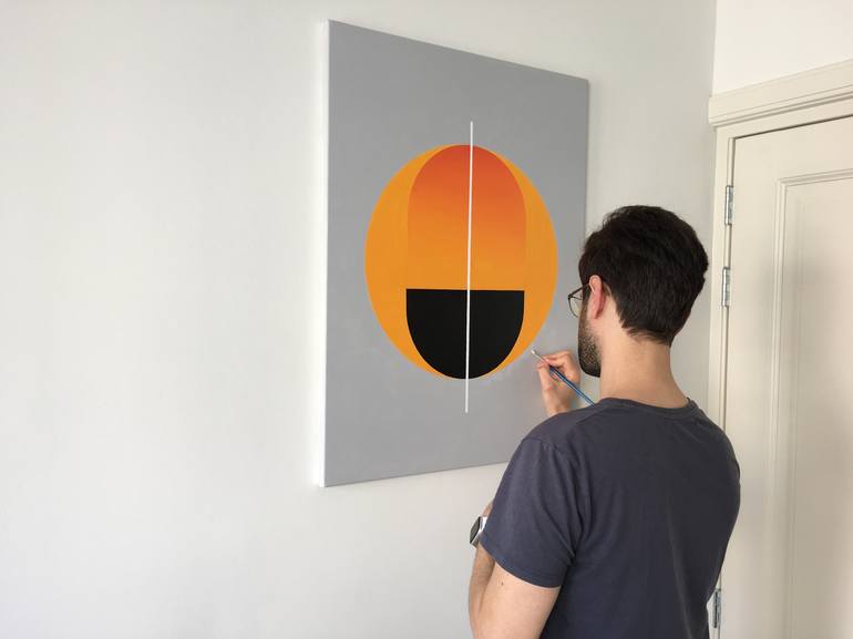 Original Abstract Geometric Painting by Yannis Abelas