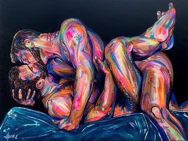 Print of Abstract Expressionism Erotic Paintings by Jason Ebrahimi