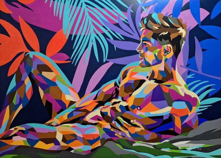 Morning Wood Painting by Jason Ebrahimi | Saatchi Art