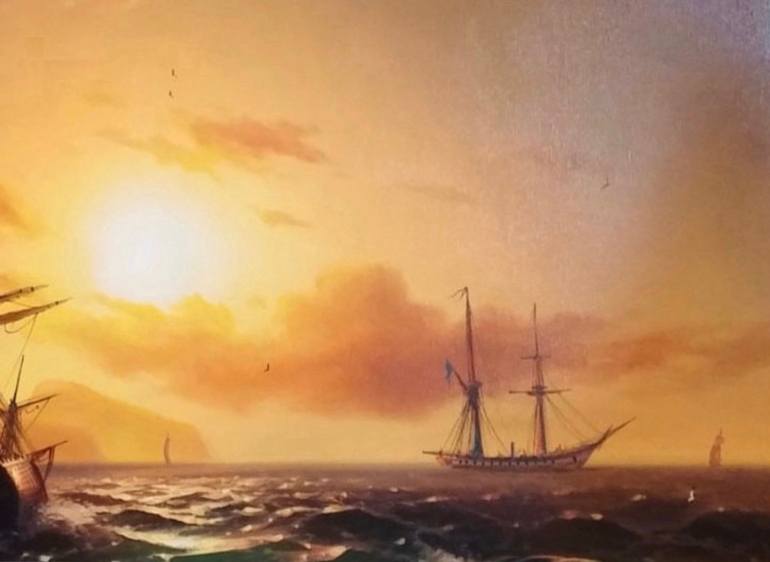 Original Fine Art Seascape Painting by Jason Ebrahimi