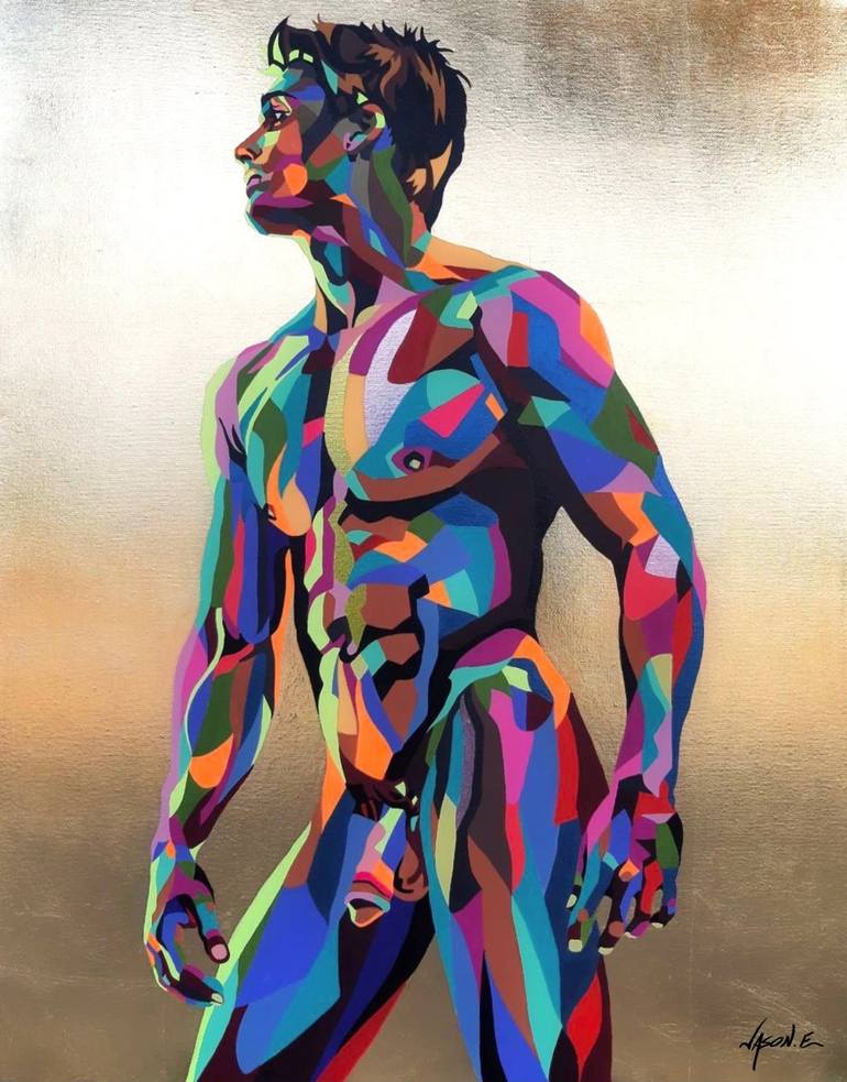 Nude Male Painting by Jason Ebrahimi Saatchi Art