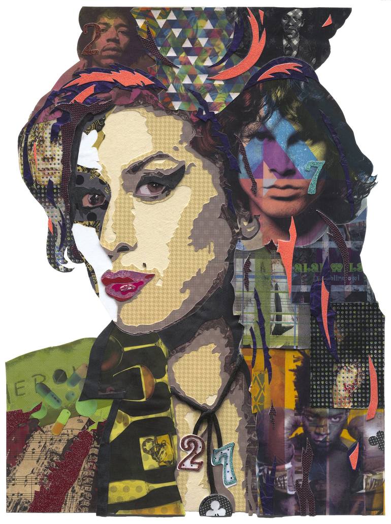 27 Club Collage by Kristi Abbott | Saatchi Art