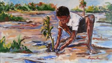 boy planting coconut thumb