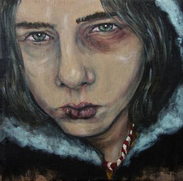 Original Expressionism Portrait Paintings by Barbora Myslikovjanová