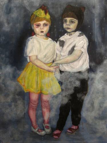 Print of Expressionism Children Paintings by Barbora Myslikovjanová
