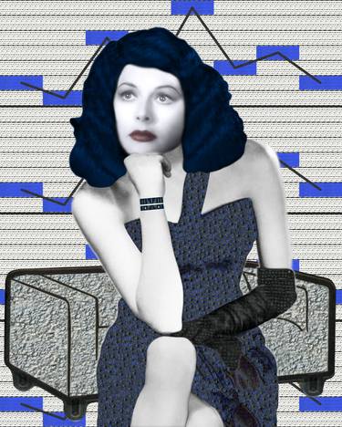 Original Conceptual Portrait Collage by Myra Fiori