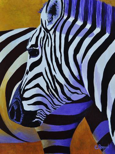 Original Art Deco Animal Paintings by Carole Renaud