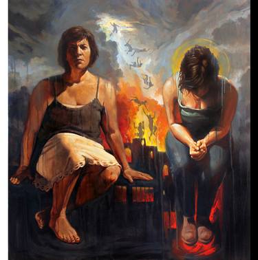 Original Conceptual Women Paintings by Mano Sotelo