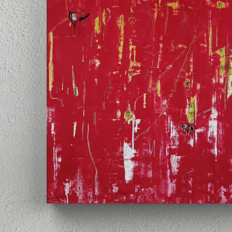 Original Abstract Expressionism Abstract Painting by Ravenska Jo