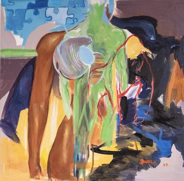 Original Figurative Abstract Paintings by Jonathan Musa
