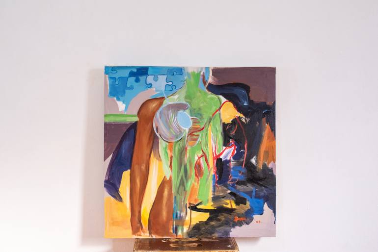 Original Figurative Abstract Painting by Jonathan Musa
