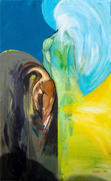 Original Abstract Expressionism Abstract Painting by Jonathan Musa
