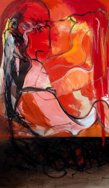 Original Abstract Expressionism Abstract Painting by Jonathan Musa