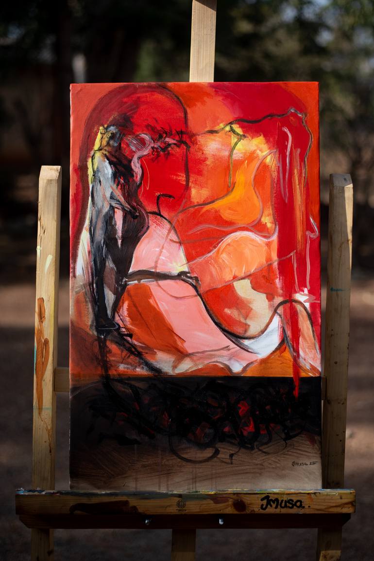 Original Abstract Expressionism Abstract Painting by Jonathan Musa
