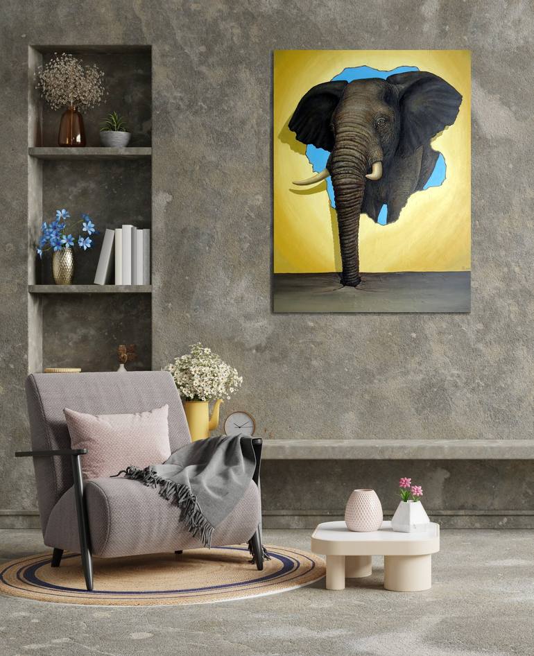 Original Conceptual Animal Painting by Grigor Velev